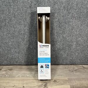 (1) NEW Moen Home Care 16" Grab Bar Peened ADA - STAINLESS STEEL - LR8716P (ob)